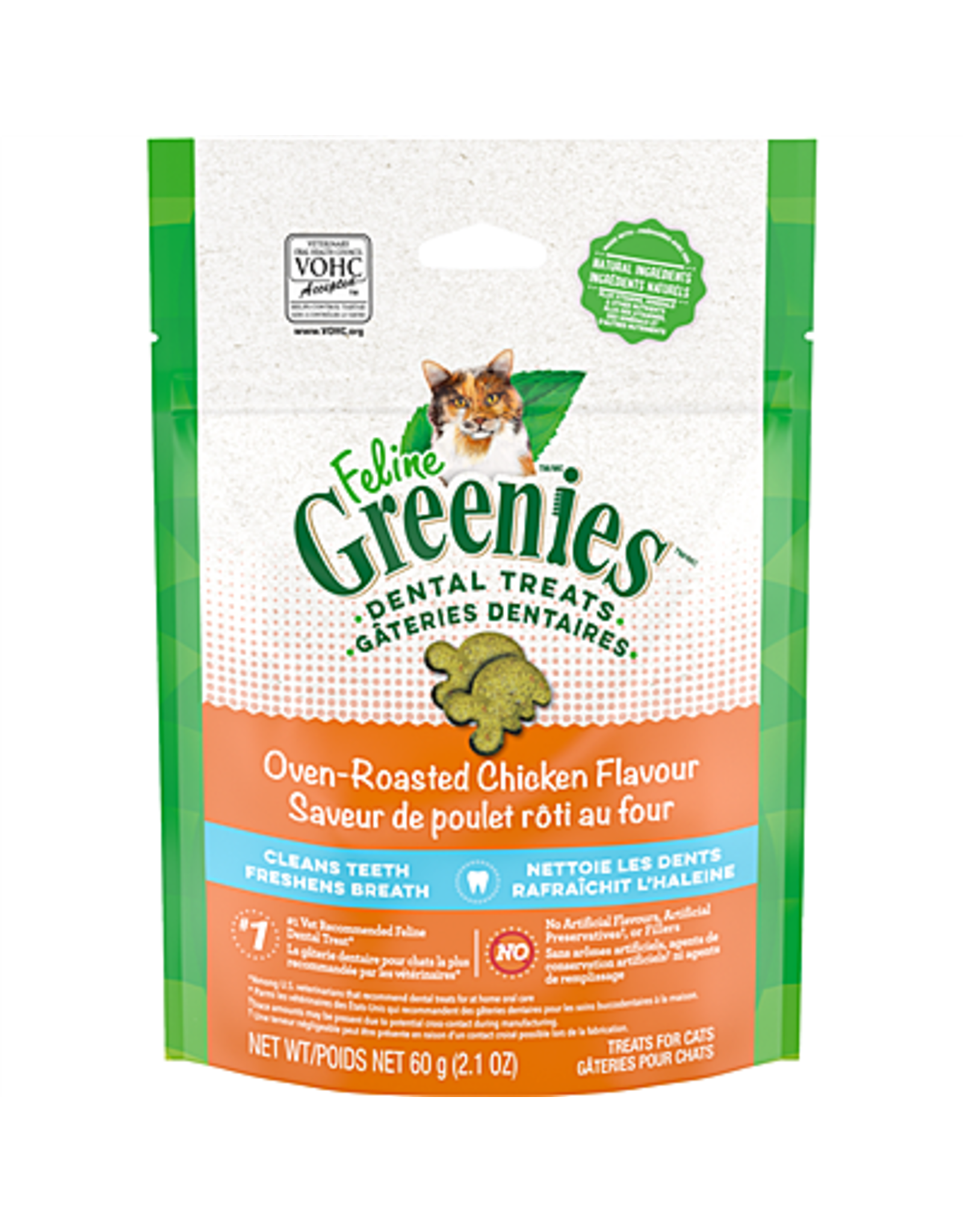 Greenies Dental Treat Oven Roasted Chicken 2.1OZ  | Cat