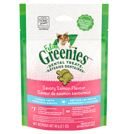 Greenies Dental Treat Savory Salmon 2.1OZ | Cat Greenies Dental Treat Savory Salmon 2.1OZ | Cat