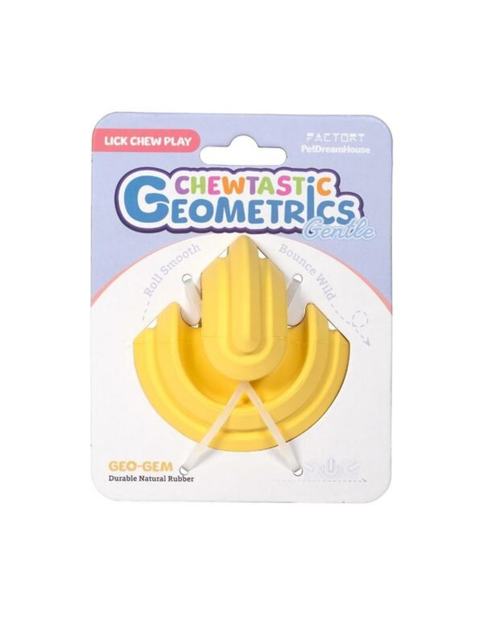 Pet Dream House Chewtastic Gentle Geo Gem Soft Mustard