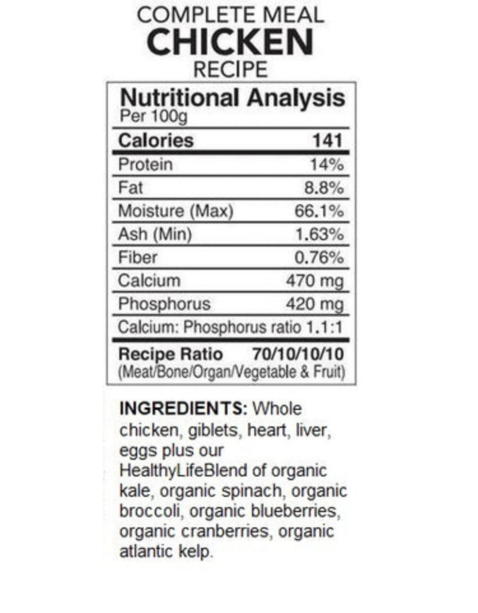 Dog Complete Chicken Recipe 4lb