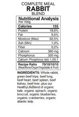 Dog Complete Rabbit Blend 4lb