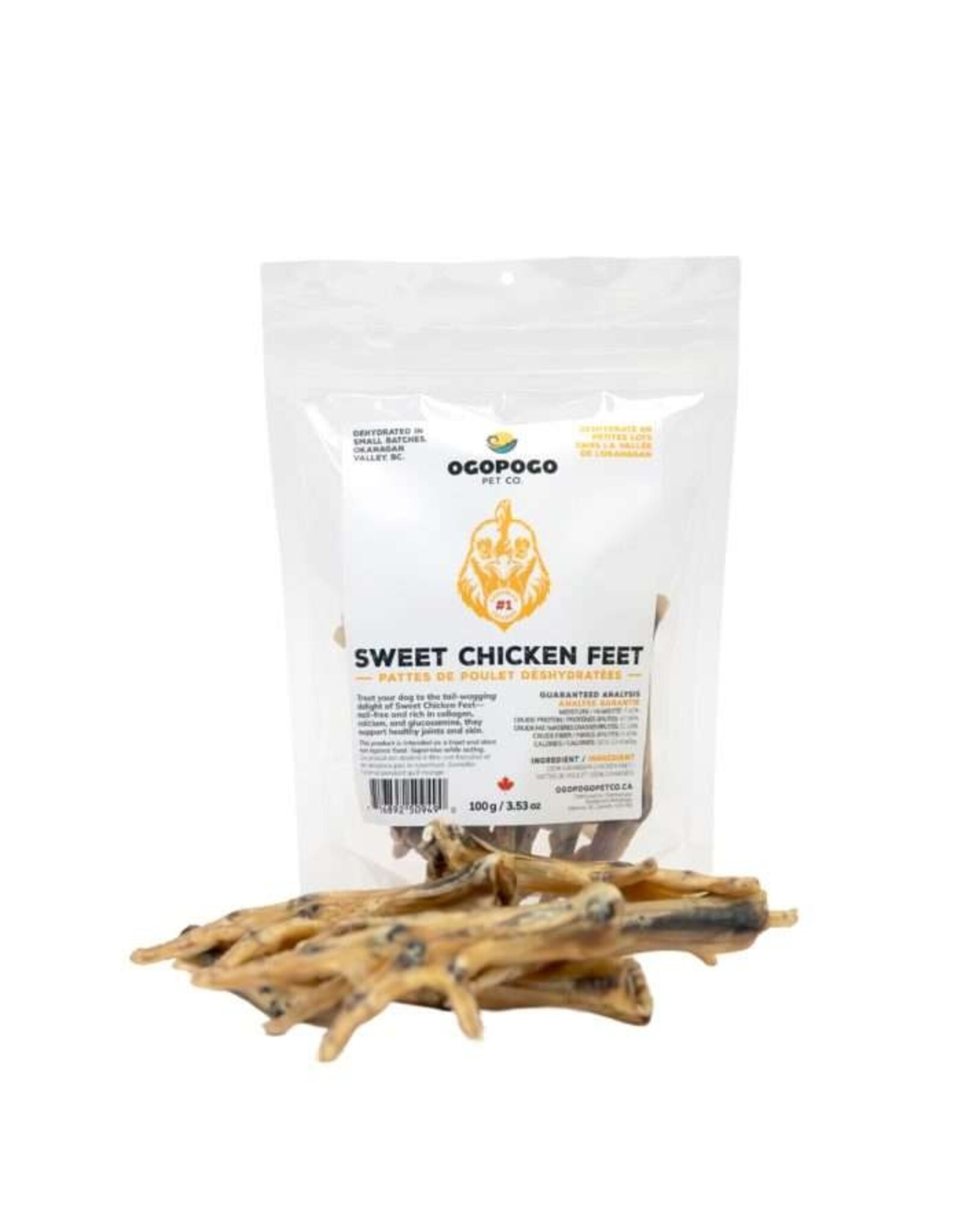 Ogopogo Pet Co. Sweet Chicken Feet