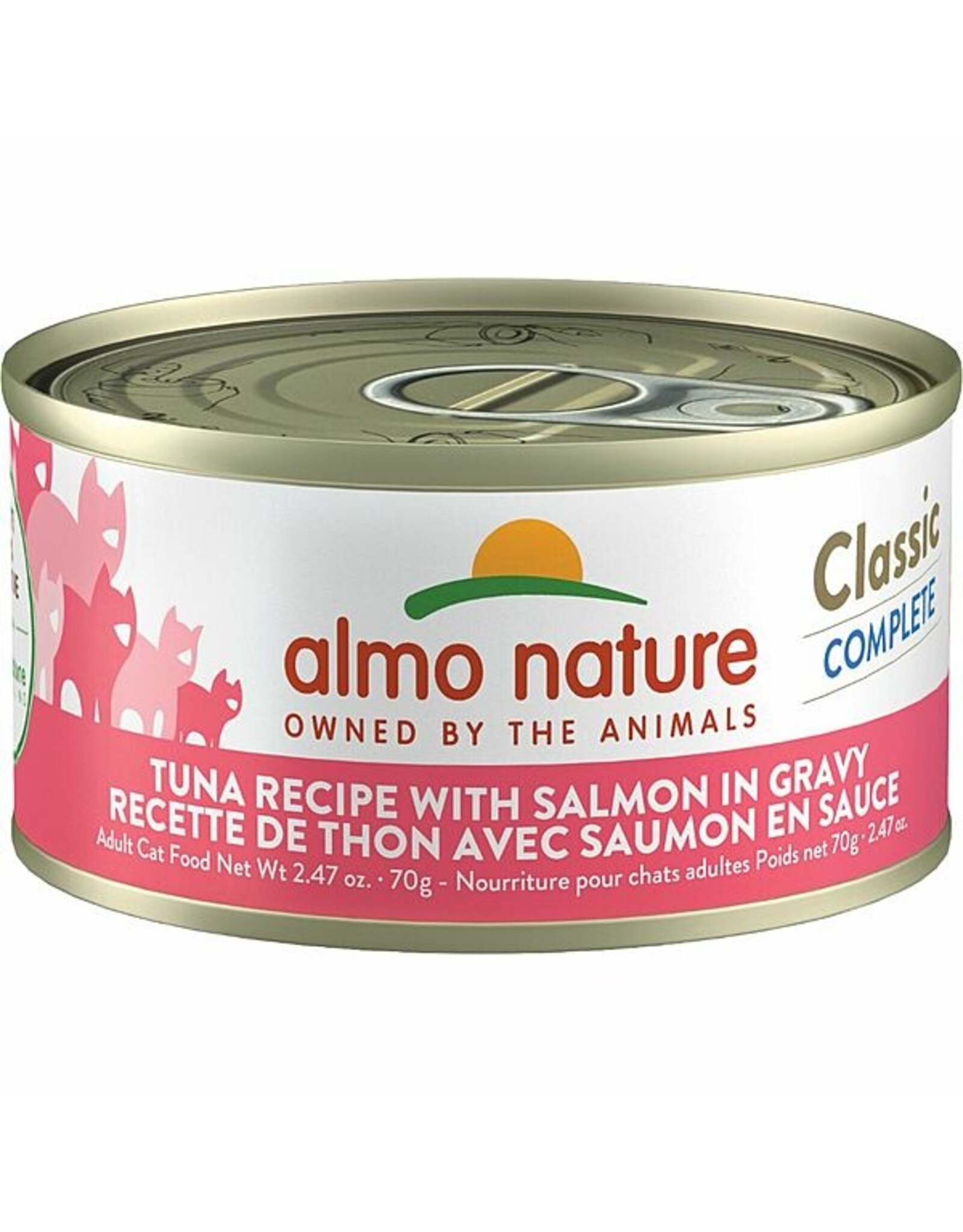Almo Nature Tuna Recipe w/Salmon in Gravy 70gm