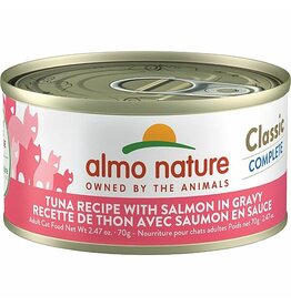 Almo Nature Tuna Recipe w/Salmon in Gravy 70gm