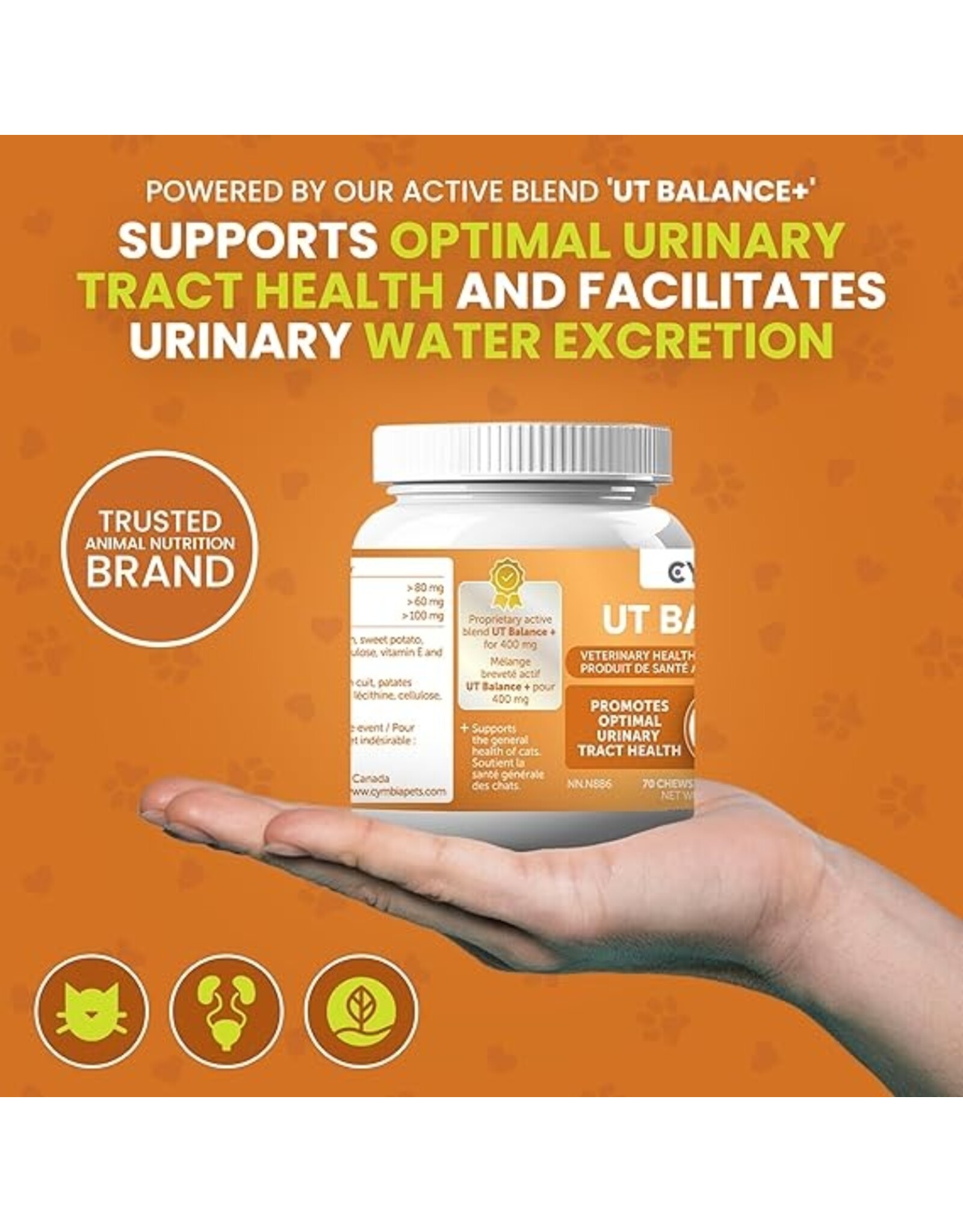 Cymbia UT Balance & Urinary Health for Cats 70g (70 Chews)
