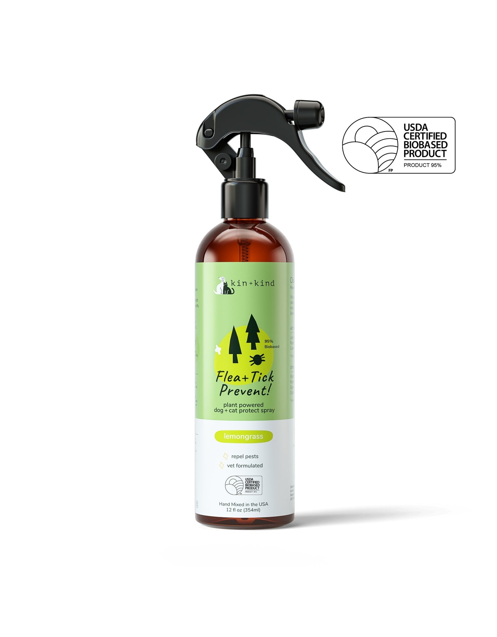 kin + kind Outdoor Shield Spray Lemongrass 12oz