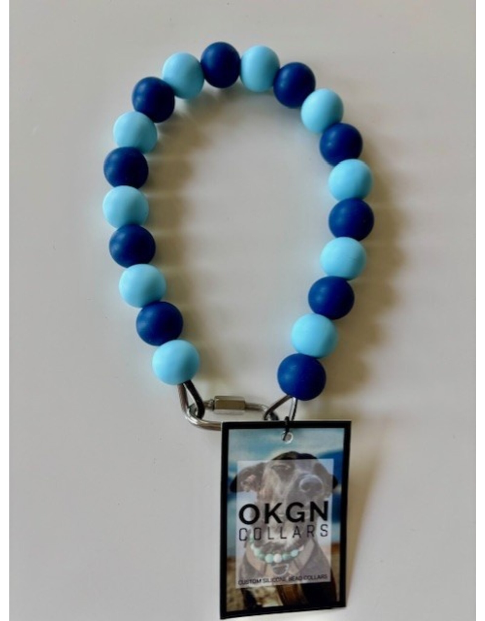 OKGN Silicone Bead Collar - Boys in Blue