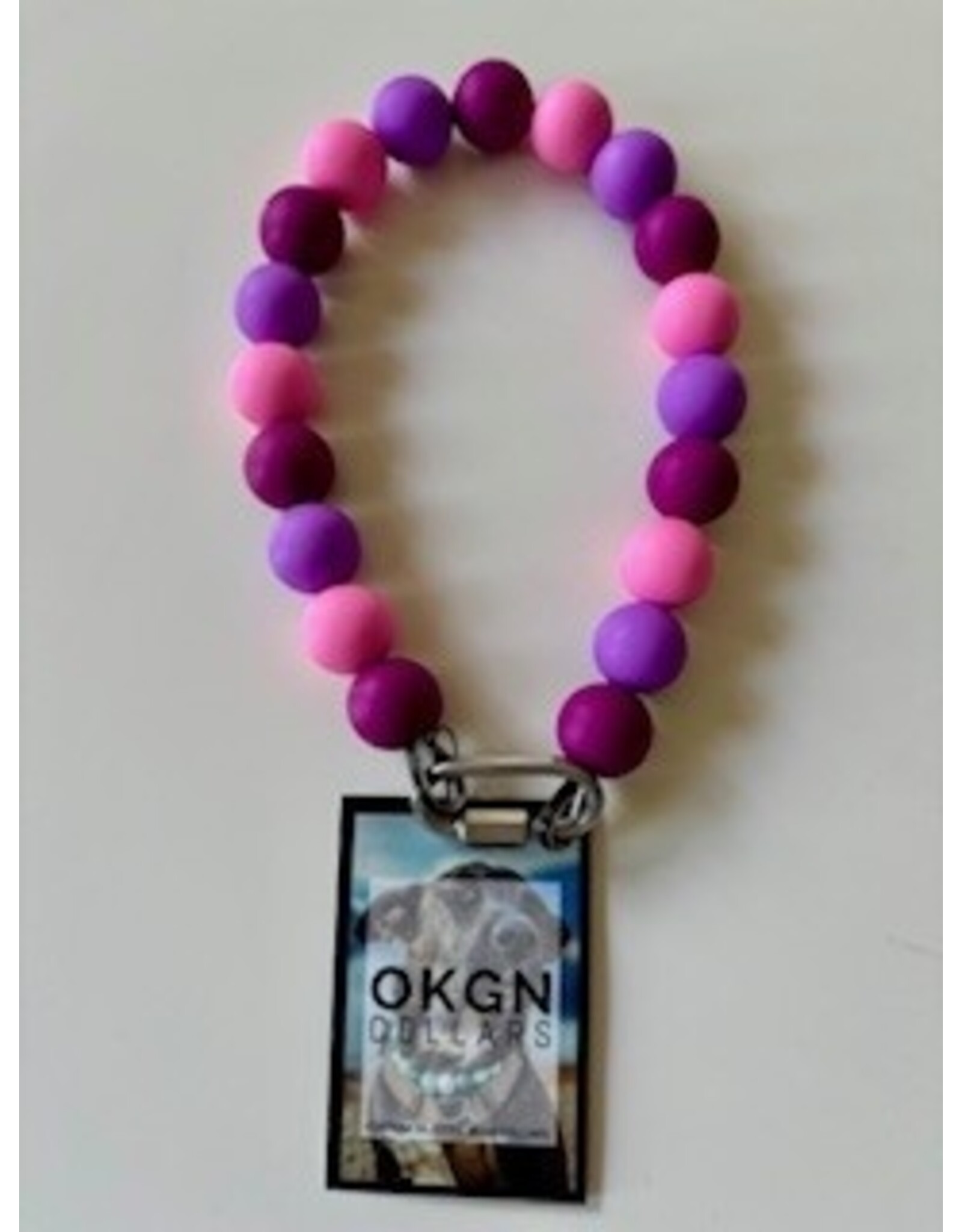 OKGN Silicone Bead Collar - Pink Sensation