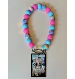 OKGN Silicone Bead Collar 19mm - Bubble Gum Fun
