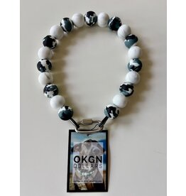 OKGN Silicone Bead Collar 19mm - White Camo