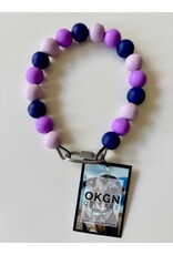 OKGN OKGN Silicone Bead Collar 19mm - Purple Sensation
