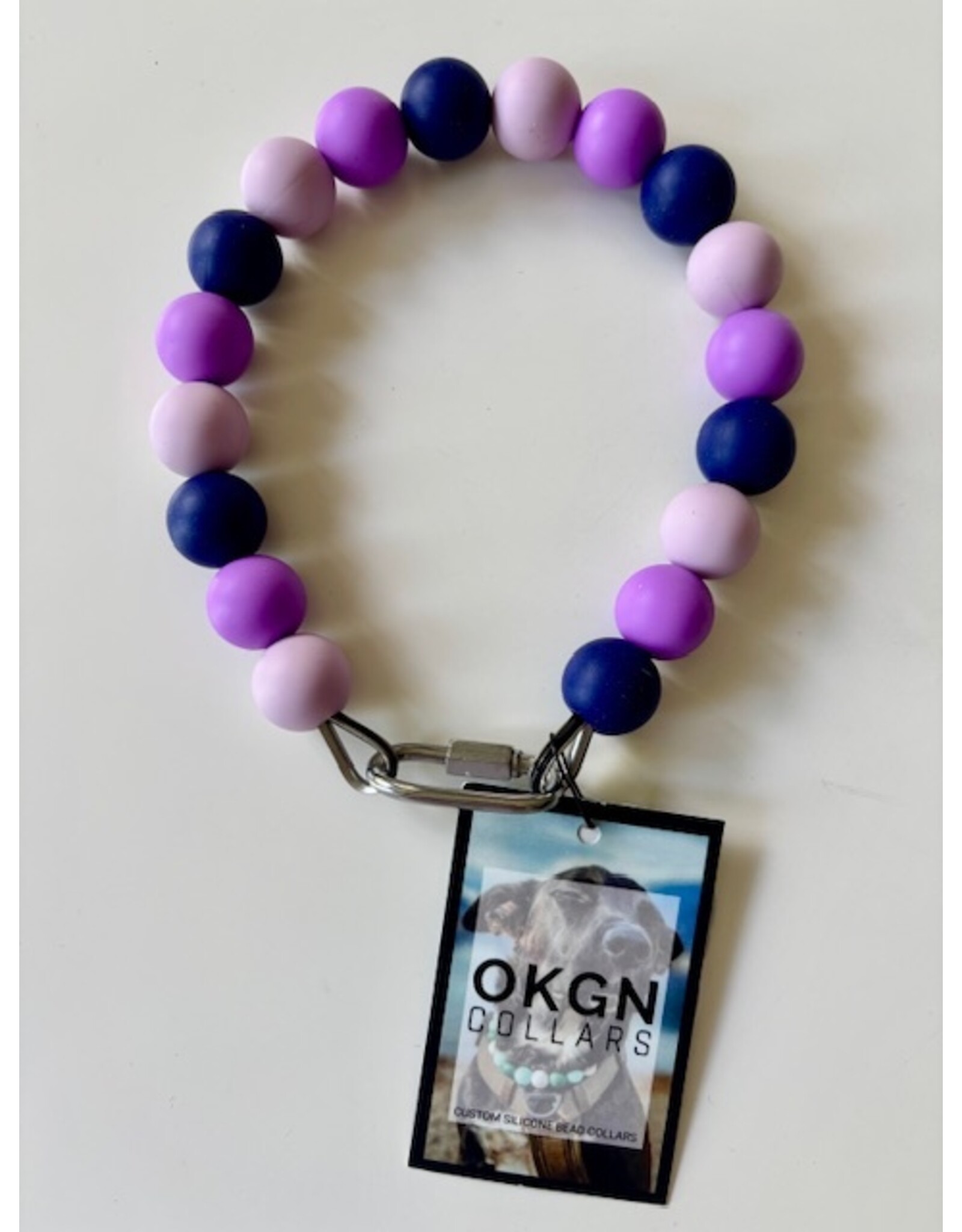 OKGN OKGN Silicone Bead Collar 19mm - Purple Sensation