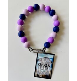 OKGN OKGN Silicone Bead Collar 19mm - Purple Sensation