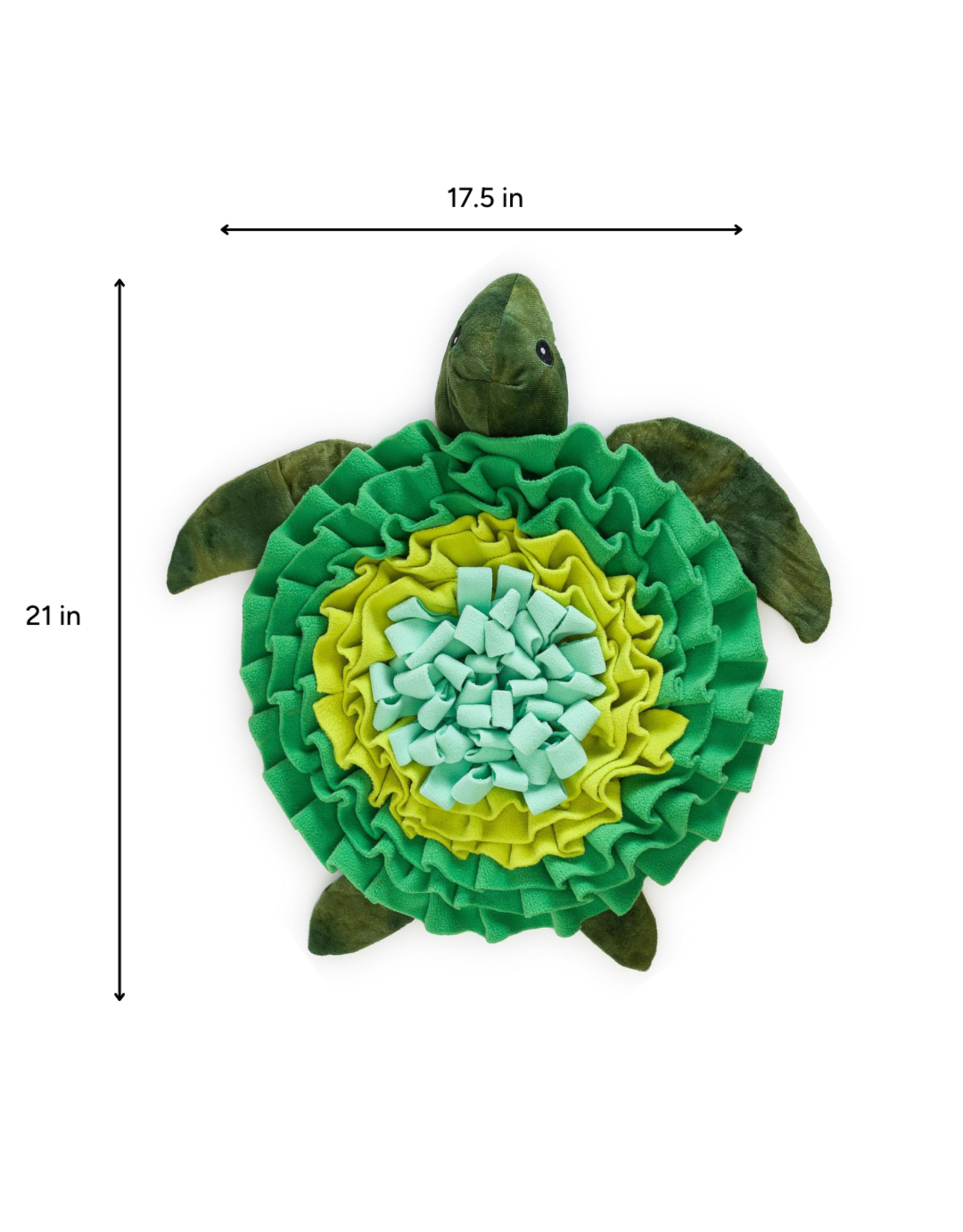 BrookBrand Pets Turtle Snuffle Mat, Green