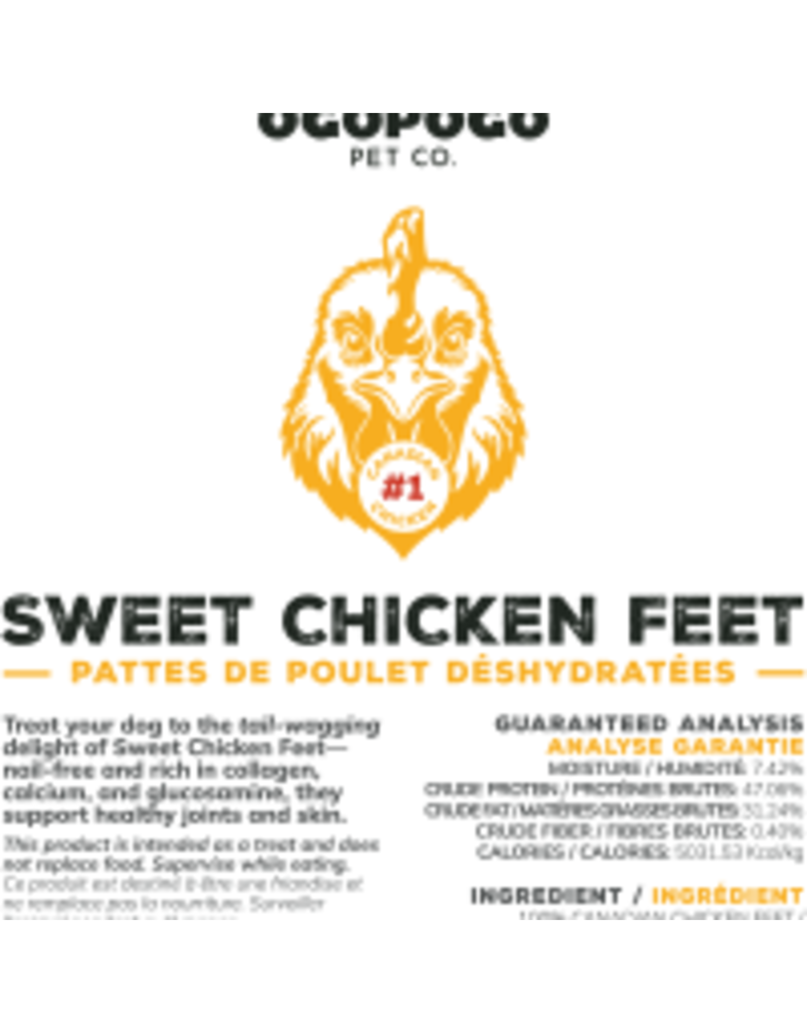 Ogopogo Pet Co. Sweet Chicken Feet 454g