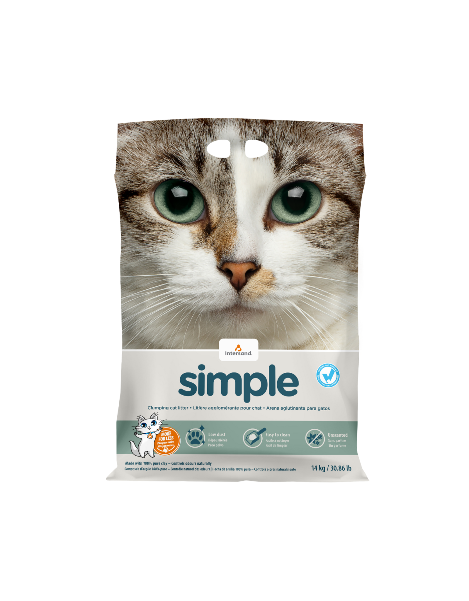 Intersand Simple Litter Unscented 14kg