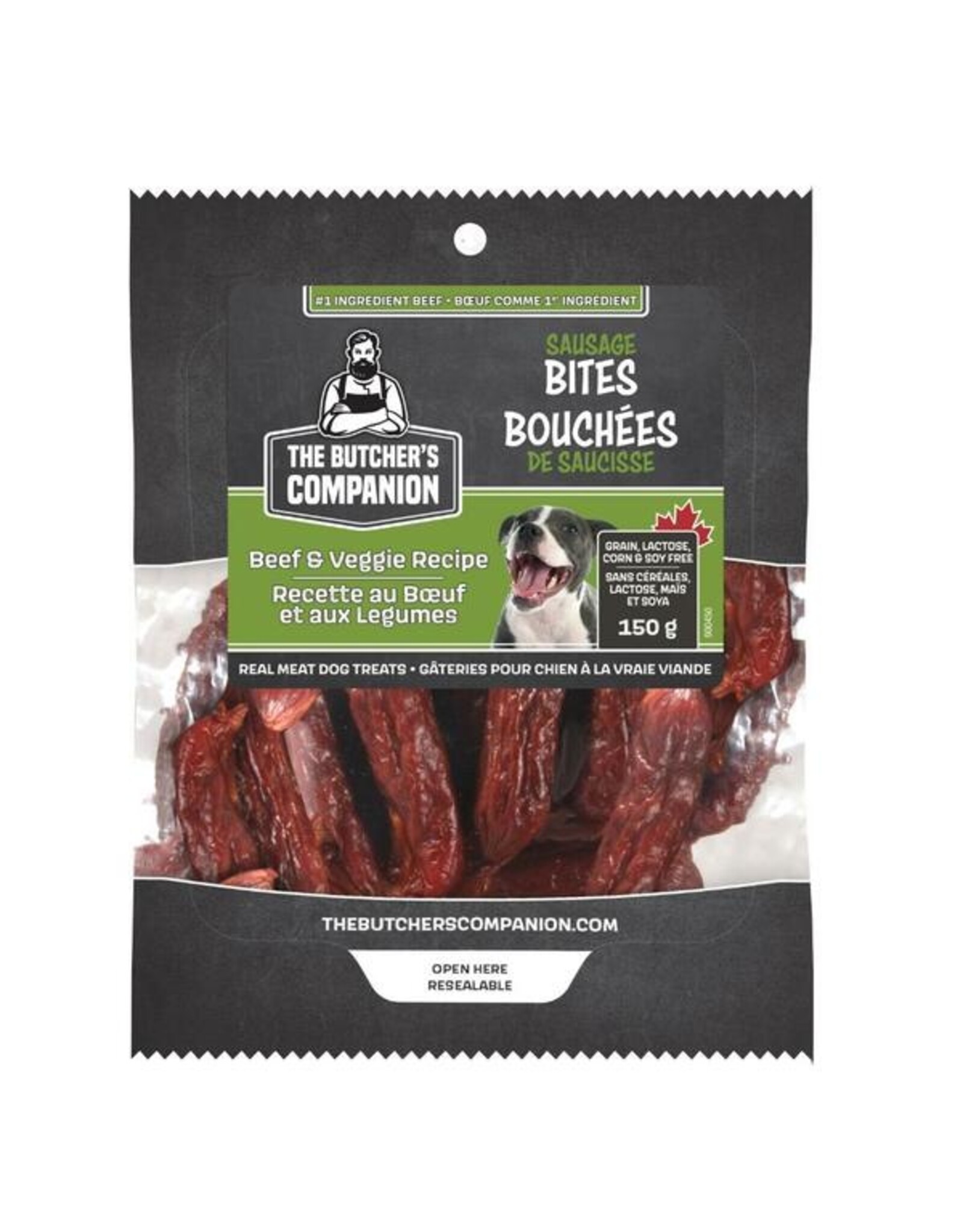 The Butcher's Companion Sausage Bites Beef & Veg Recipe 150GM
