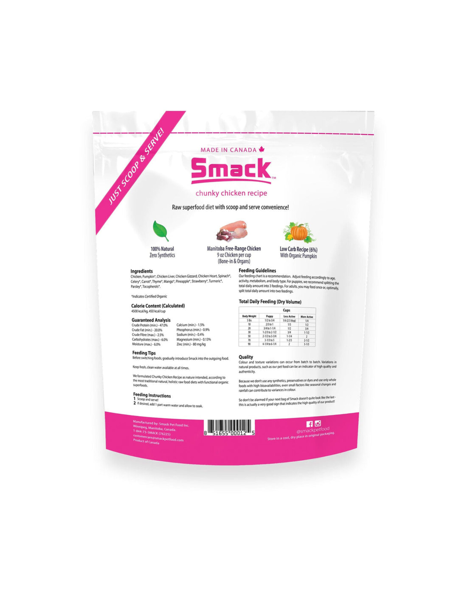 Smack Chunky Chicken Dog 250g