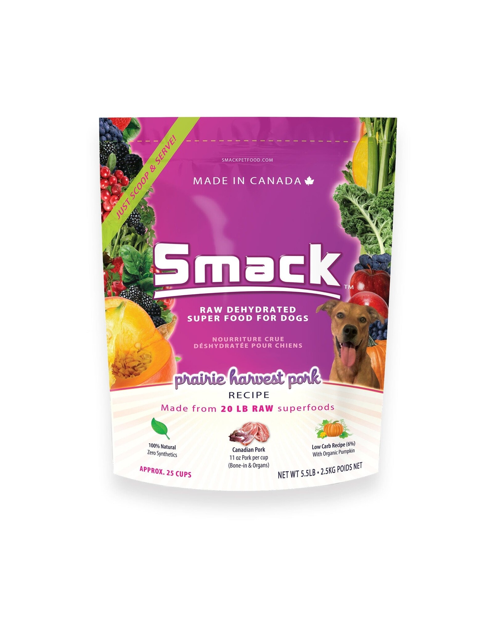 Smack Prairie Harvest Pork Dog 2.5kg