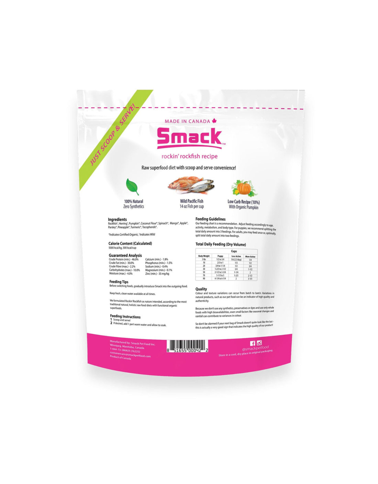 Smack Rockin' Rockfish Dog 2.5kg