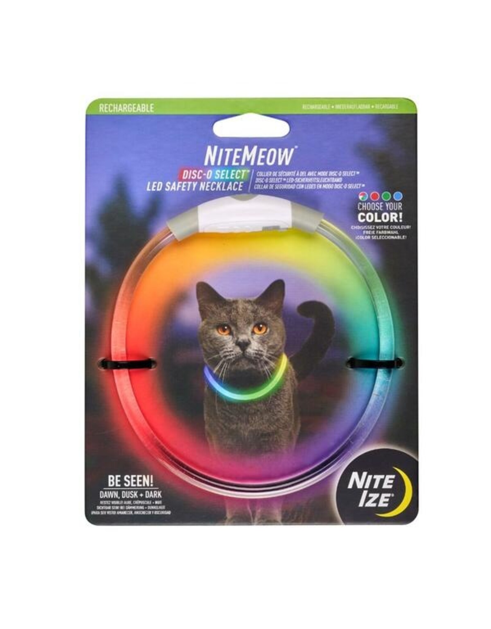 Nite Ize LED Safety Necklace Disc-O Select|Cat