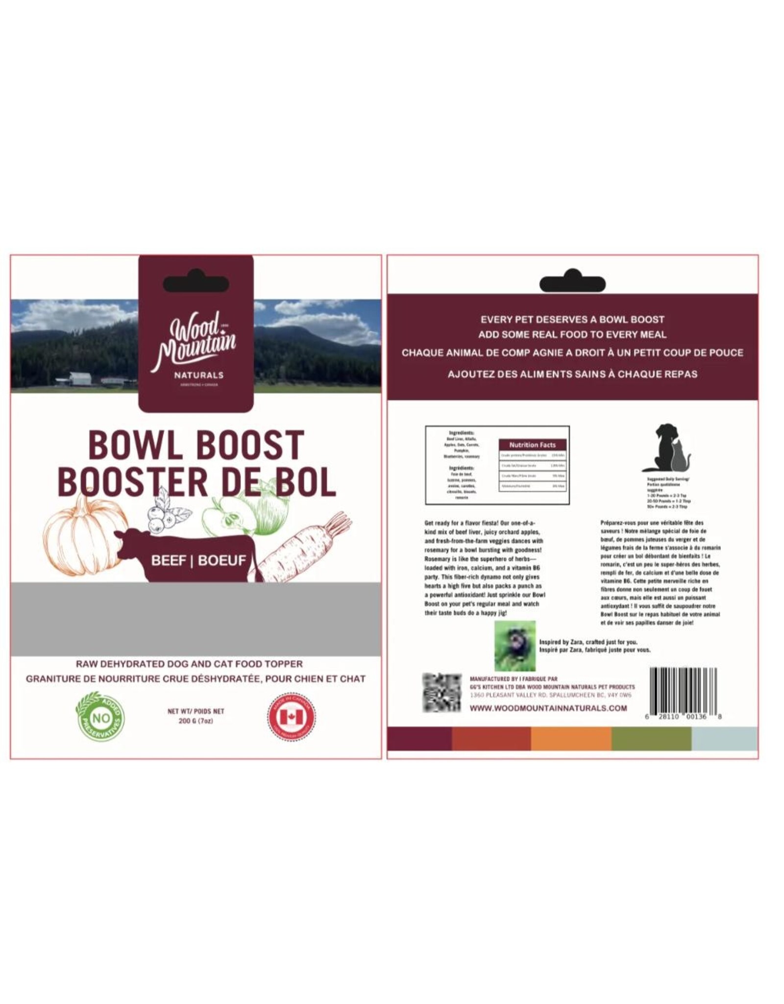 WOOD Mountain Bowl Boost Beef 200g