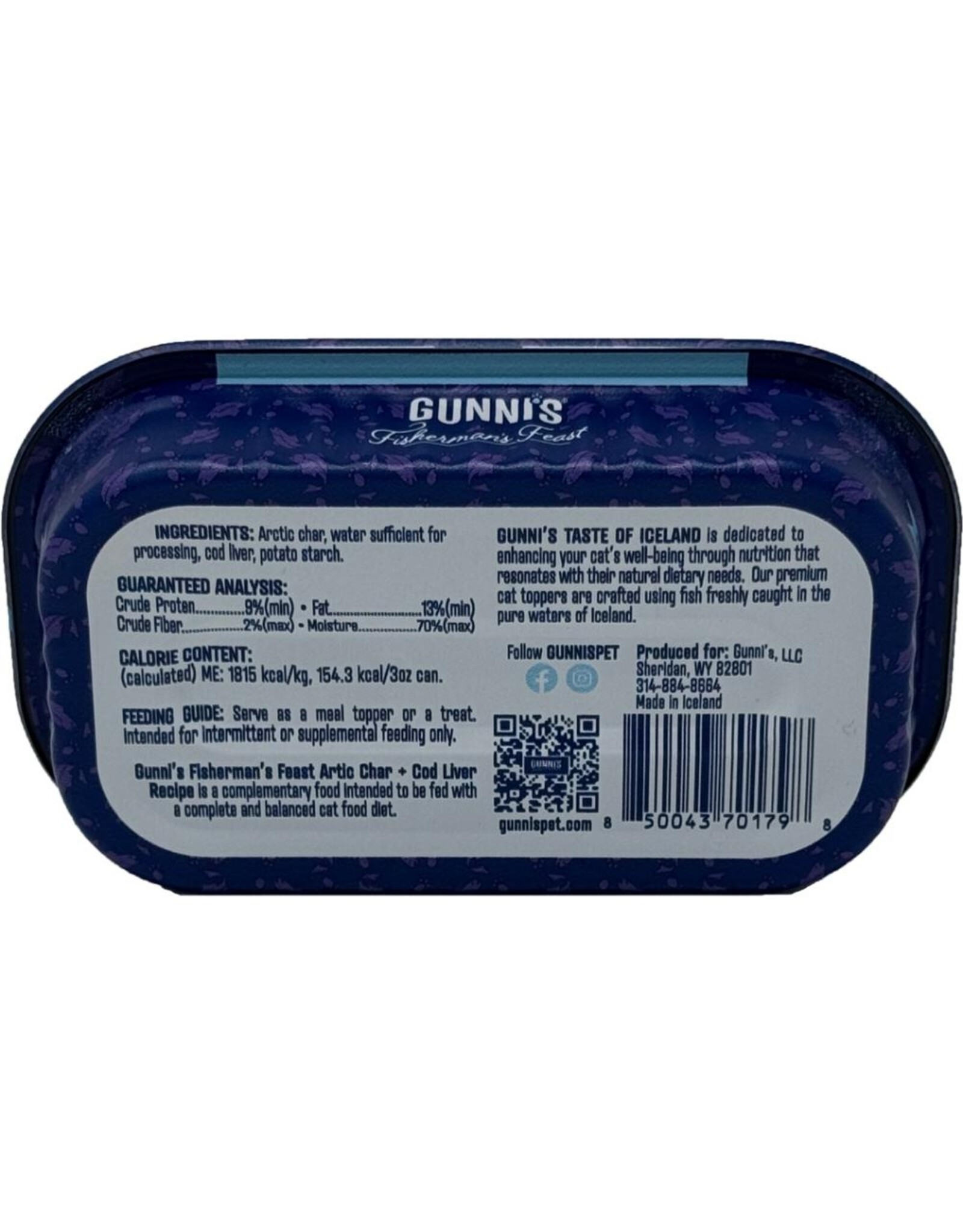 Gunni's Pet Cat Topper Artic Char & Cod Liver