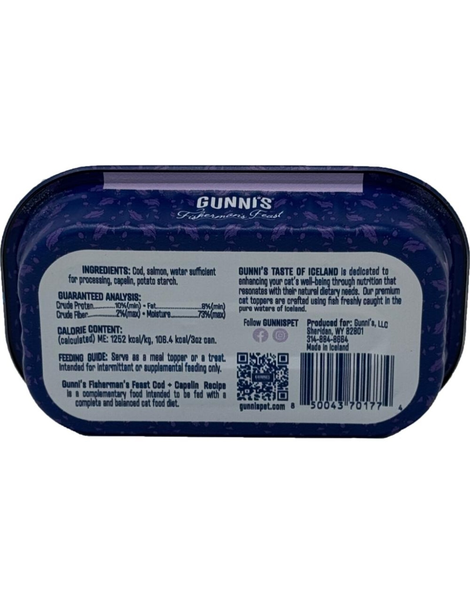 Gunni's Pet Cat Topper Cod & Capelin 85g