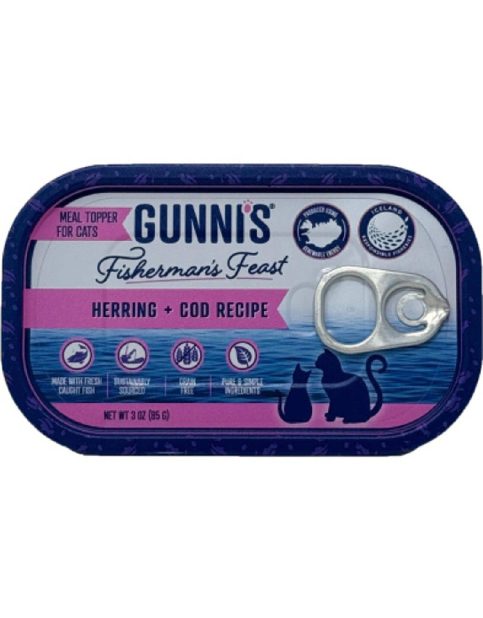 Gunni's Pet Cat Topper Herring & Cod 85g