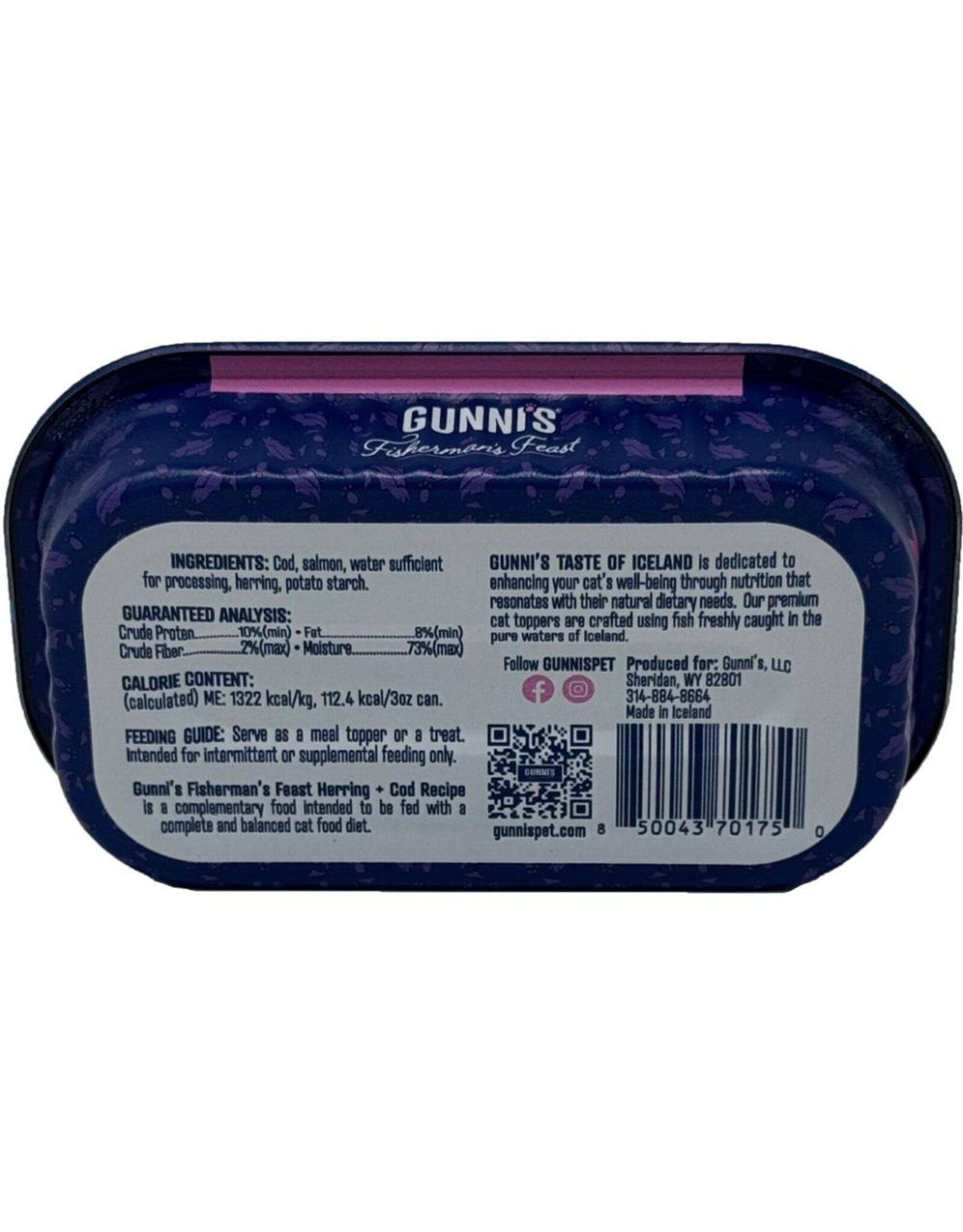 Gunni's Pet Cat Topper Herring & Cod 85g