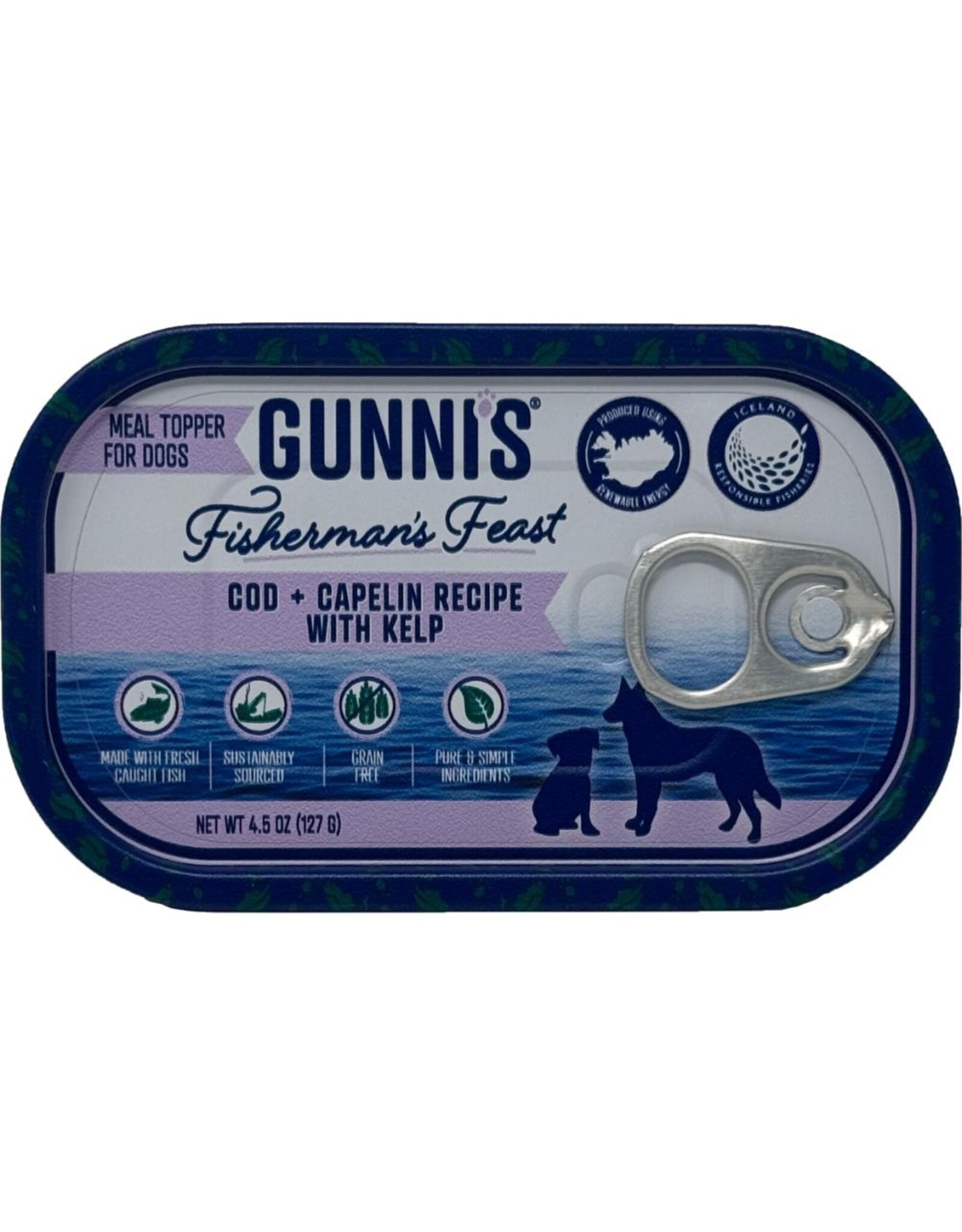 Gunni's Pet Dog Topper Cod & Capelin w/ Kelp 128g