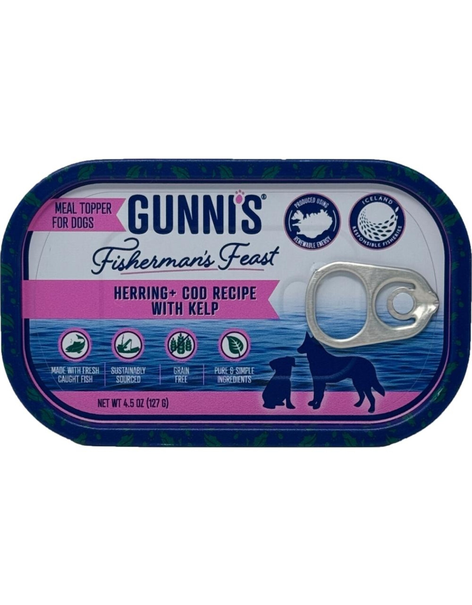Gunni's Pet Dog Topper Herring & Cod w/ Kelp 128g