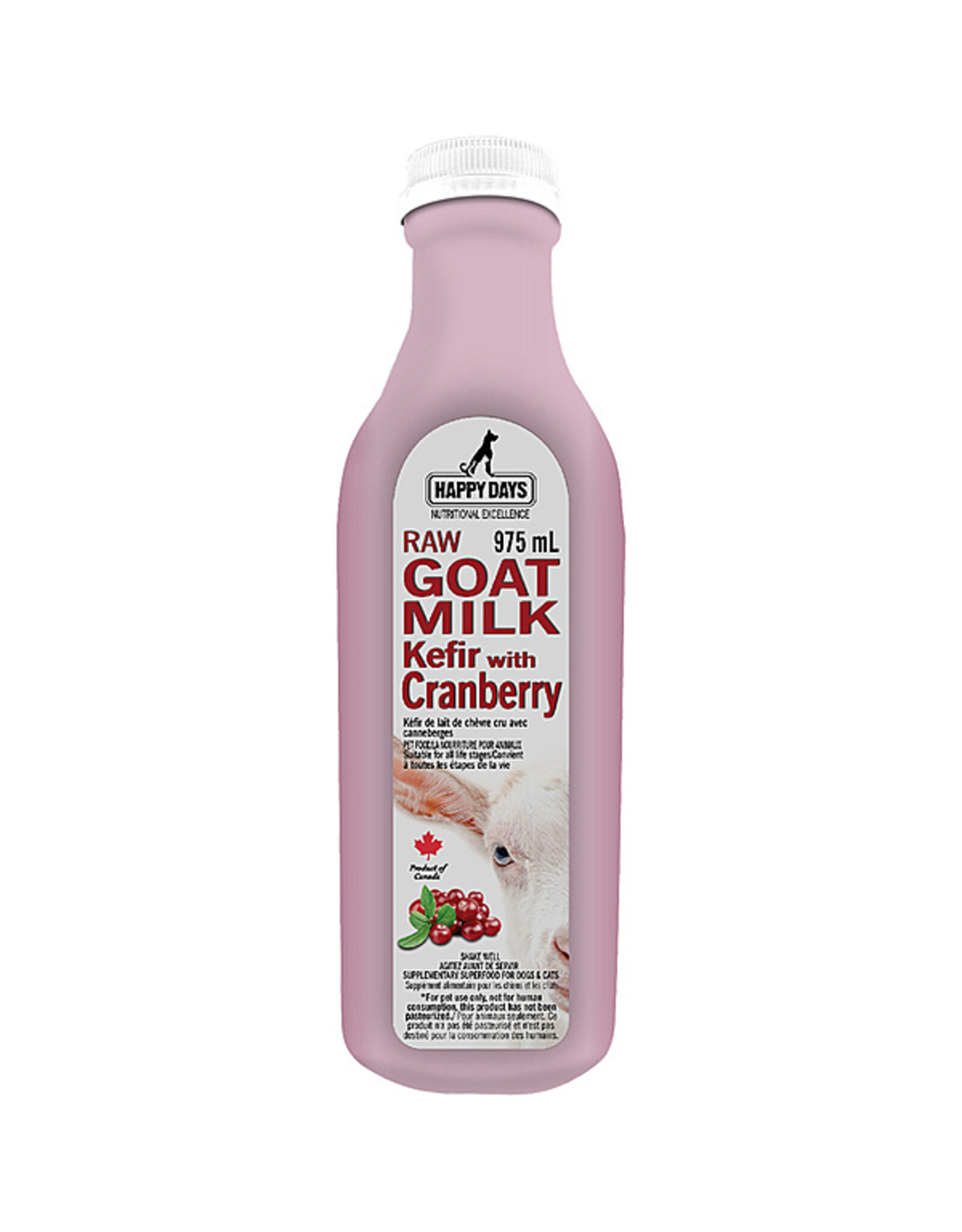 Happy Days Frozen -Raw Goat Milk Kefir Cranberry 975ML