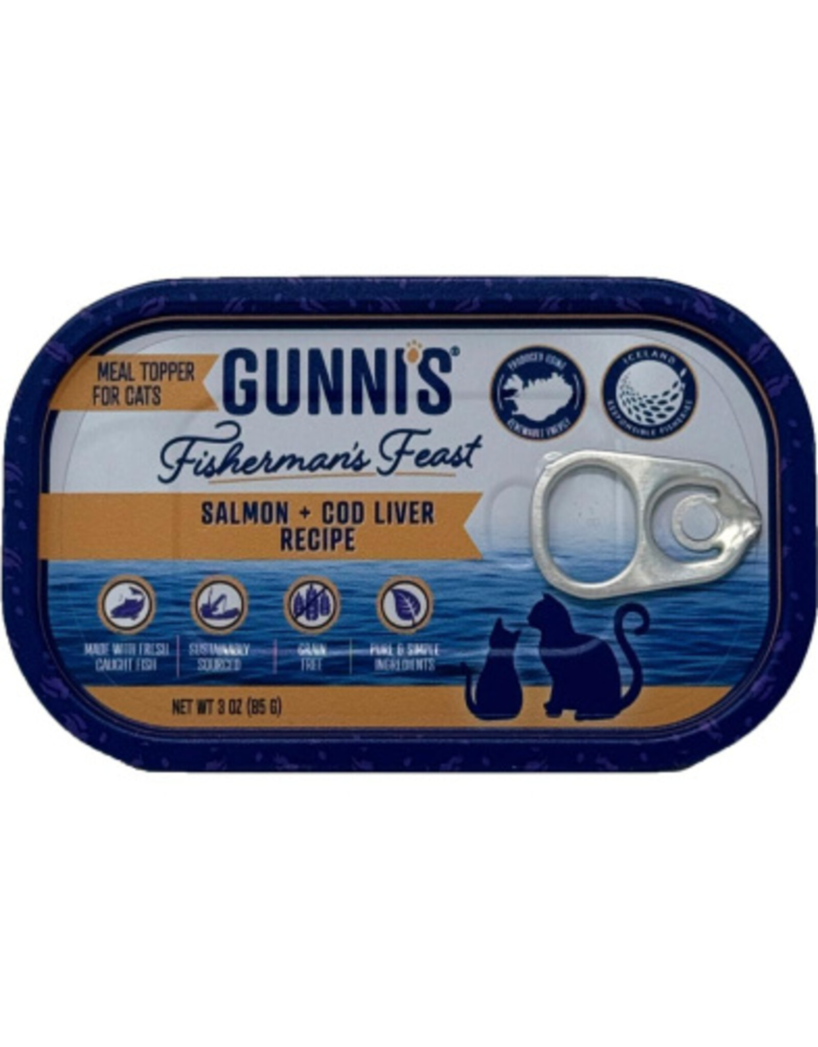 Gunni's Pet Cat Topper Salmon & Cod Liver 85g