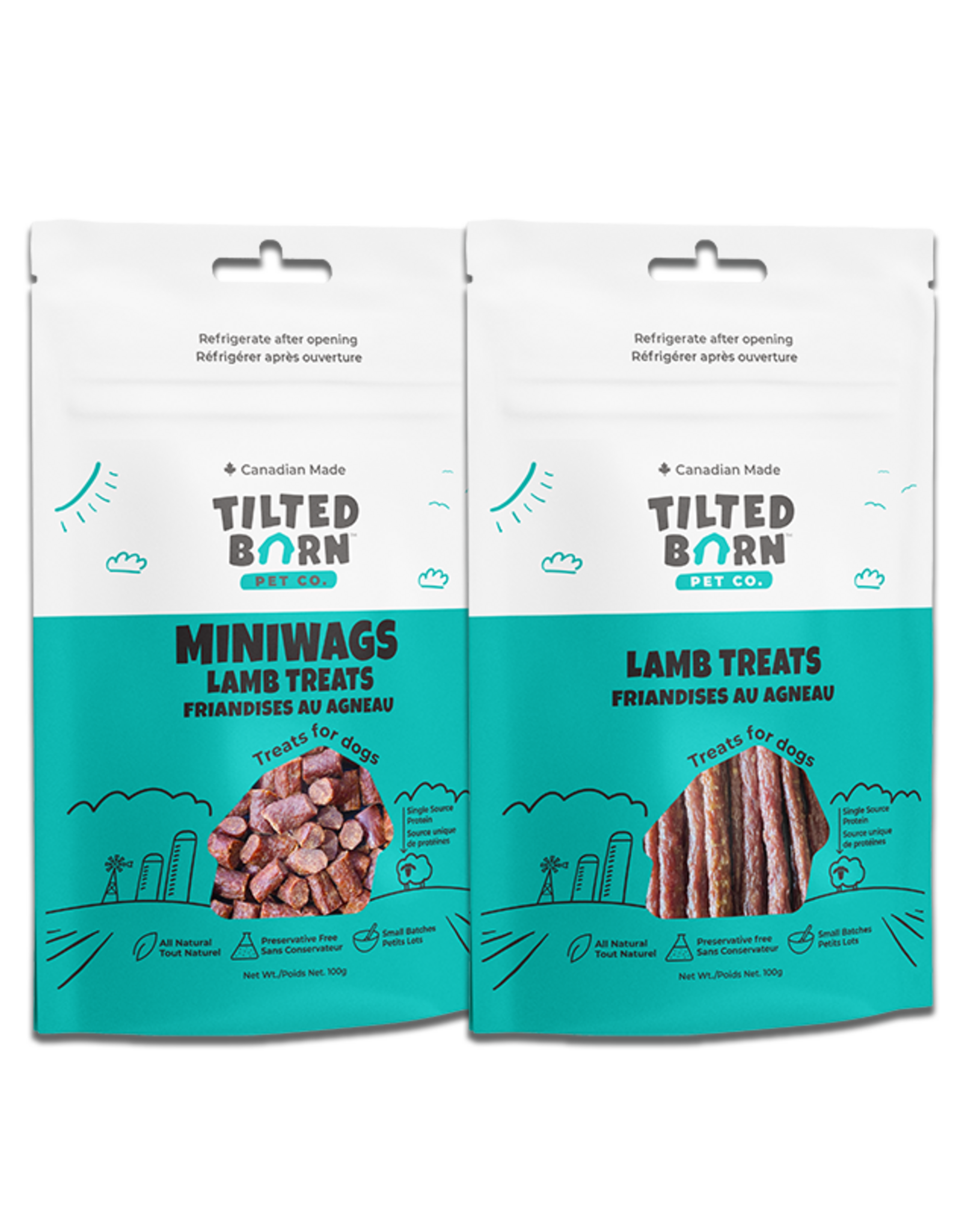 Tilted Barn Pet Co. Treats Regular Lamb 100g