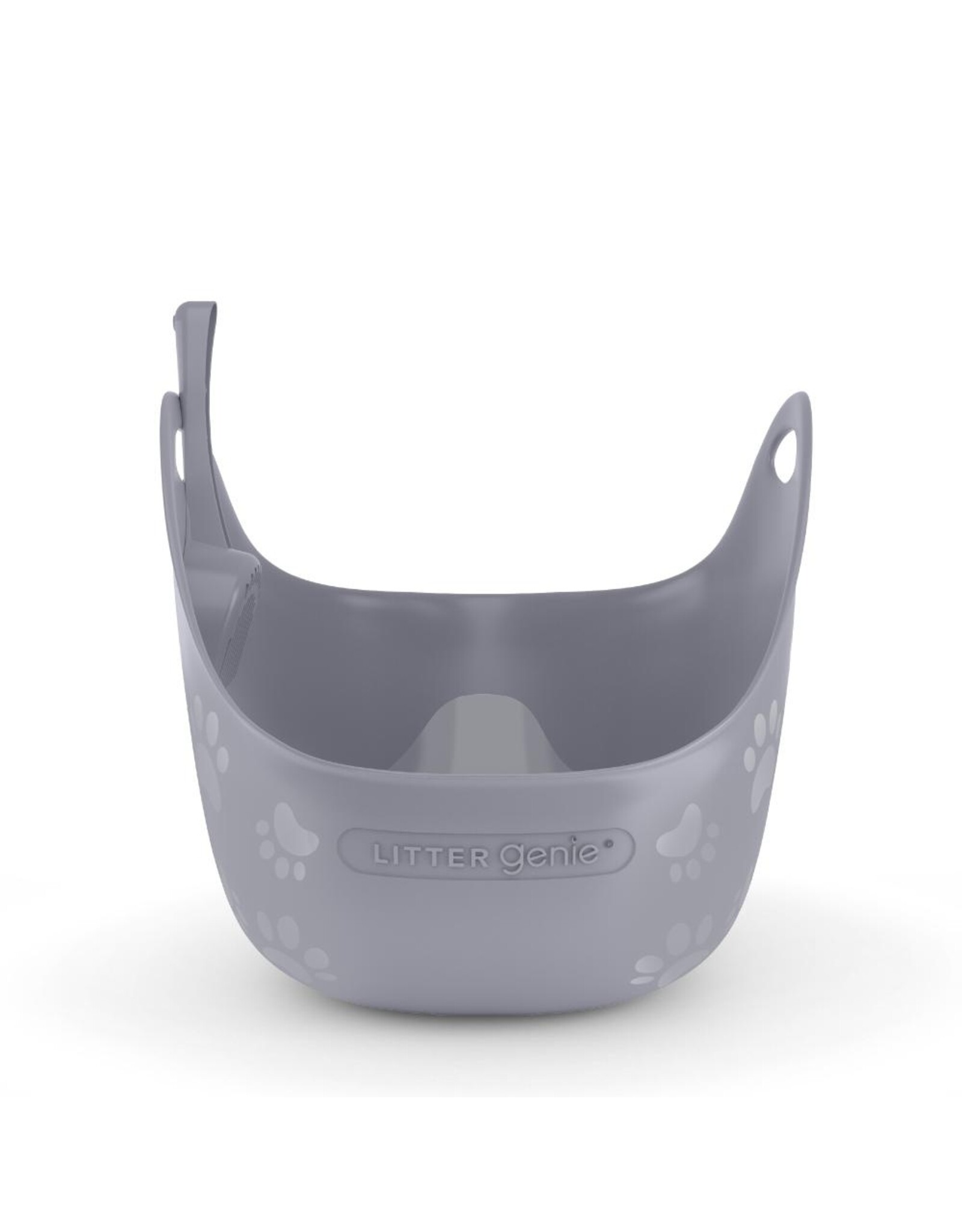 Cat Litter Box With Scoop - Grey