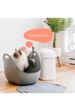 Cat Litter Box With Scoop - Grey