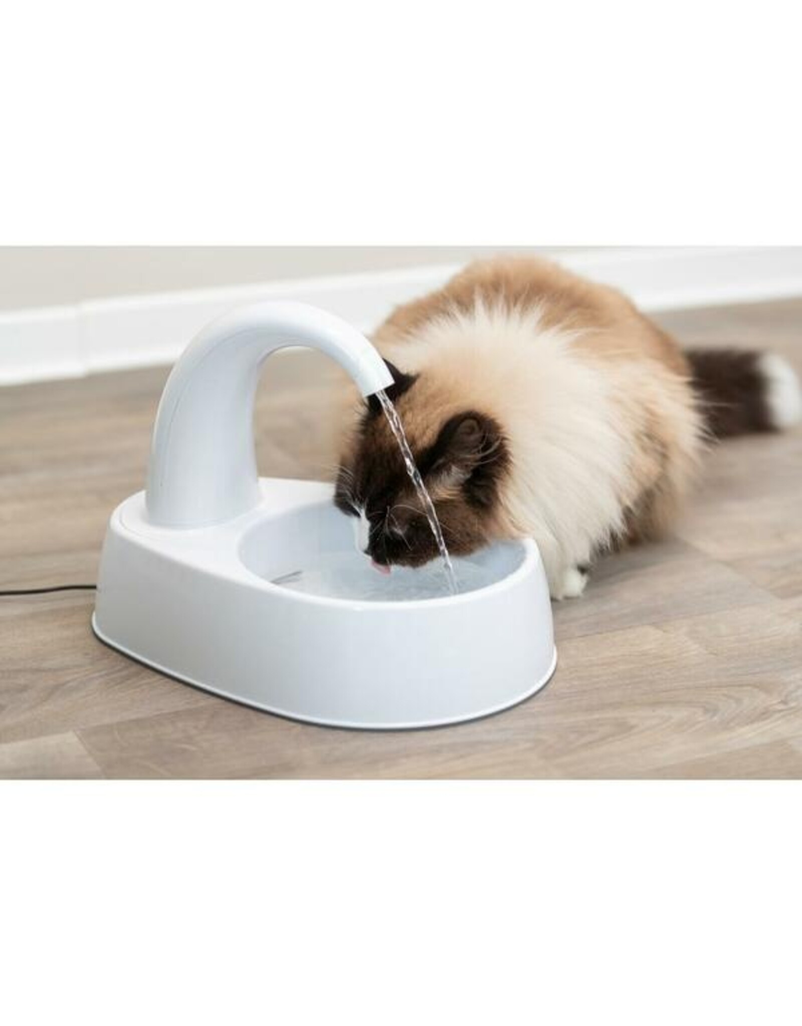 Drinking Fountain Curved Stream White 2.5L