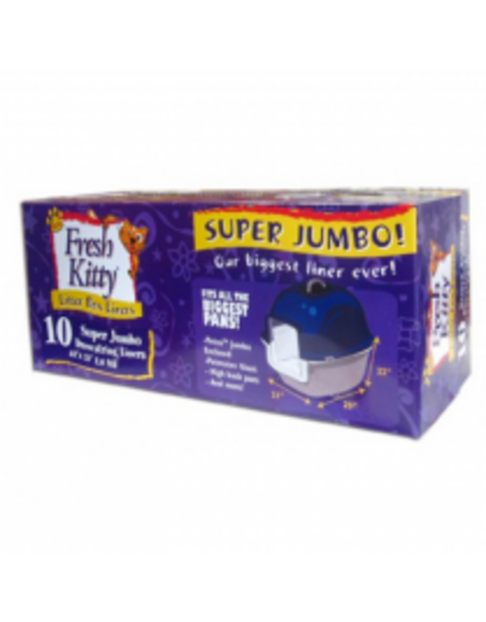 Fresh Kitty FRESH Kitty Super Jumbo Liners 2 Mil 10ct