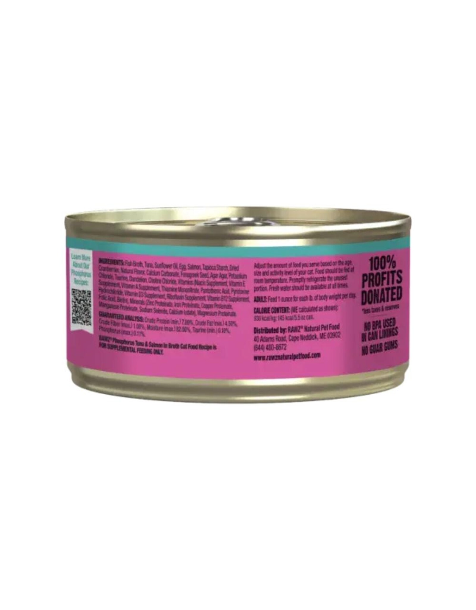 Rawz Cat Low PHOSPHOROUS Tuna & Salmon 155g