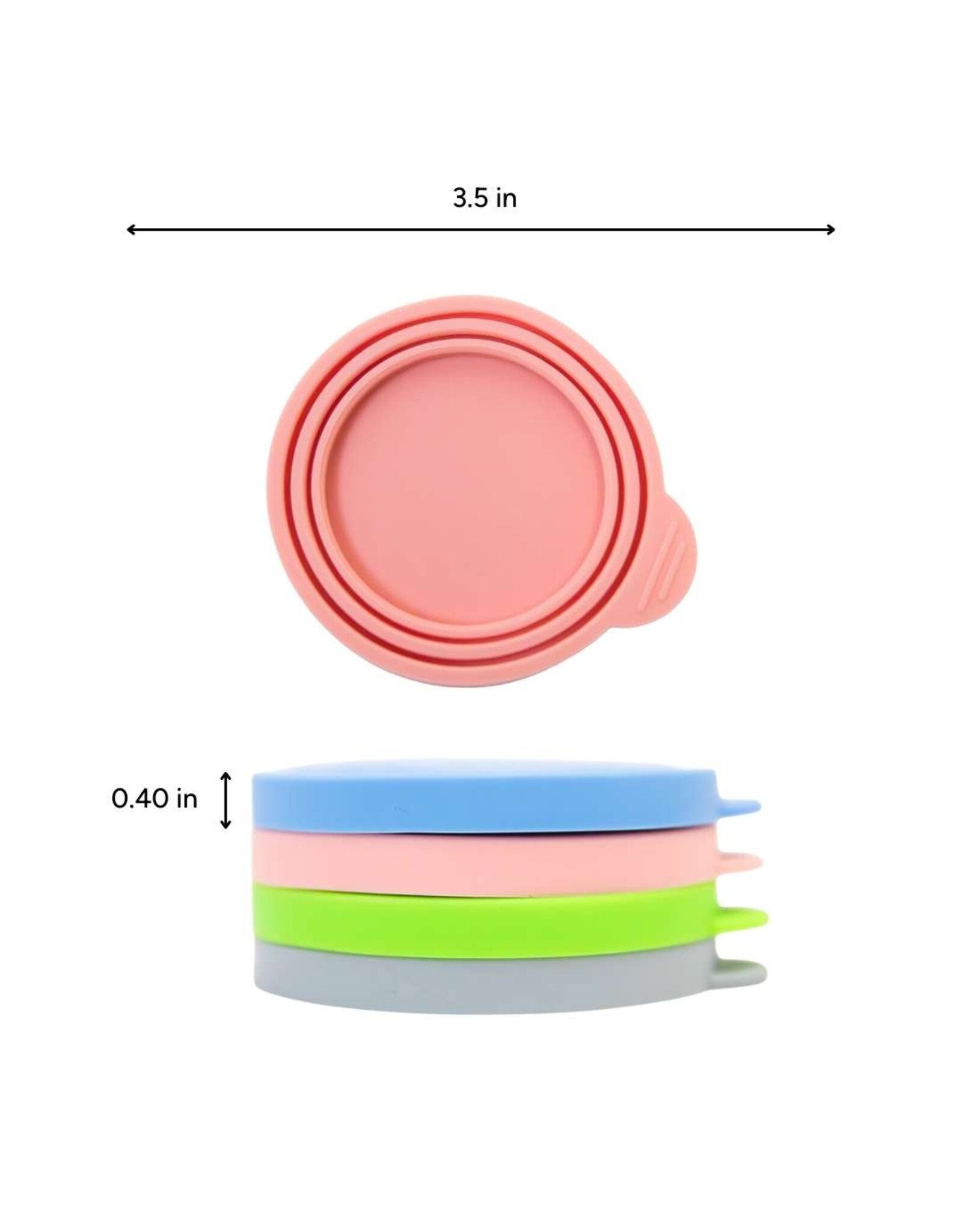BrookBrand Pets Dual Size Silicone Pet Food Lid
