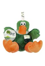 Godog Checkers Duck Squeaky Plush Large