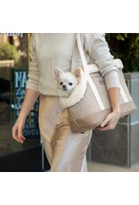 Sherpa LuxeTote Carrier Plush Liner Tan Medium