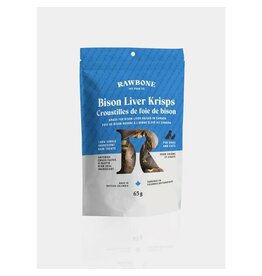 Rawbone Grass Fed Bison Liver Krisps 65Gm