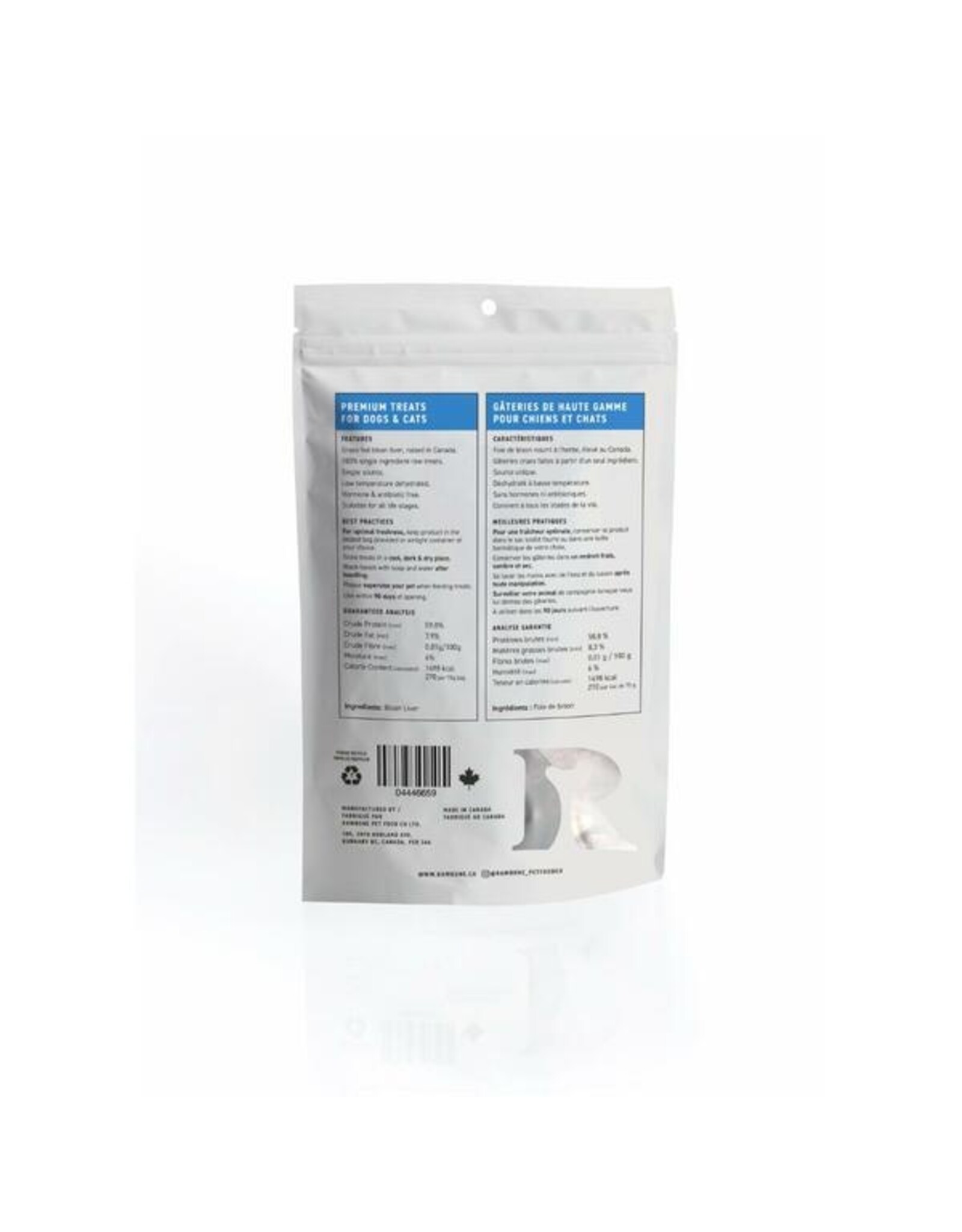 Rawbone Grass Fed Bison Liver Krisps 65Gm