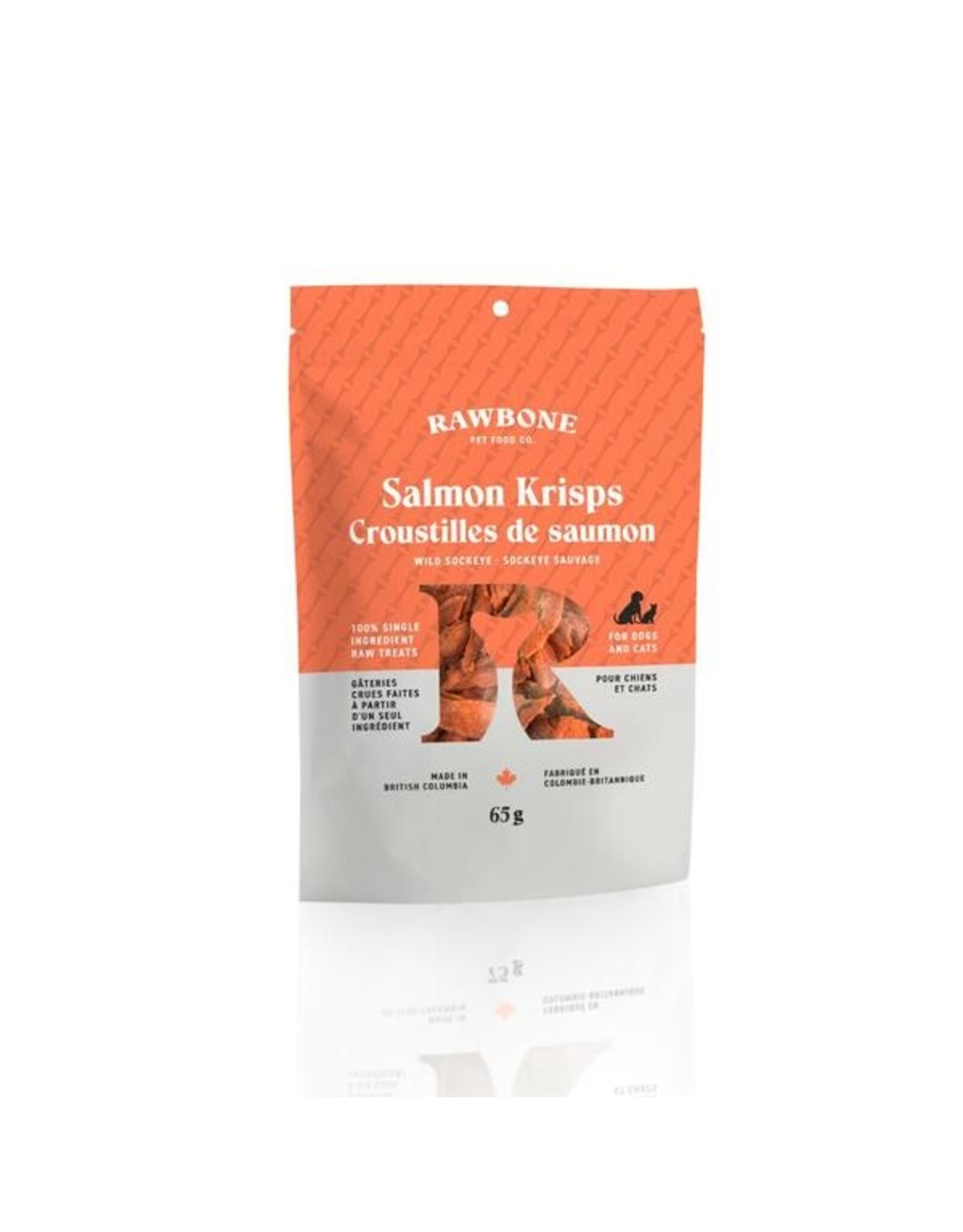 Rawbone Wild Sockeye Salmon Krisps 65GM