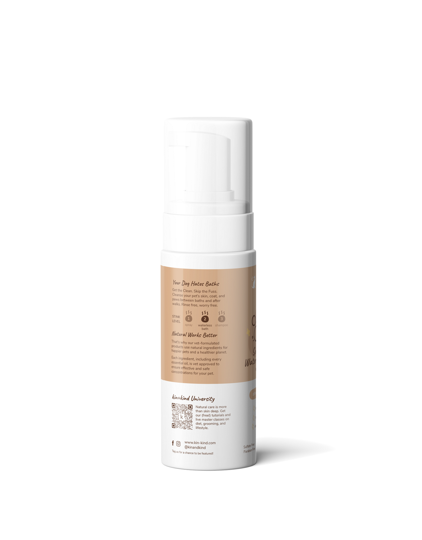 kin + kind Soothing Waterless Bath Almond Vanilla 8oz