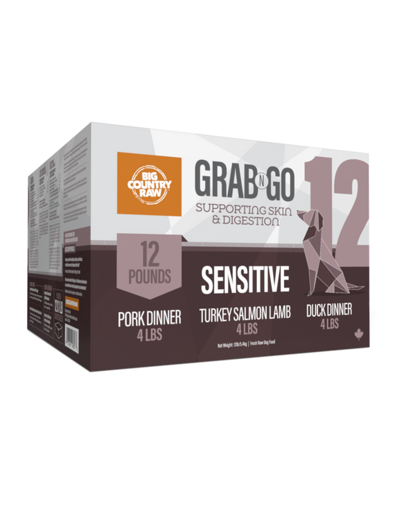 Big Country Raw Grab N Go Sensitive - 12 lb