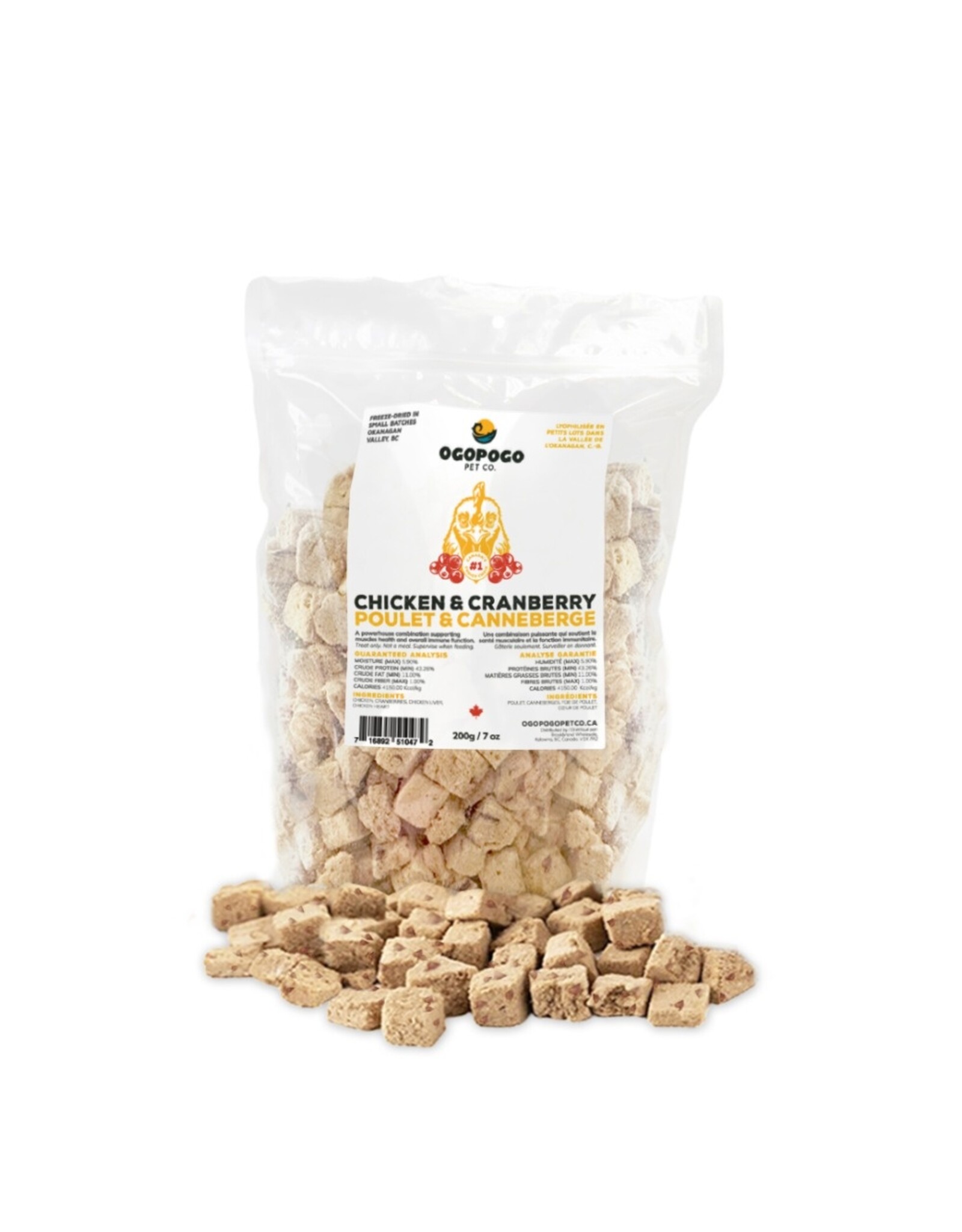 Ogopogo Pet Co. Freeze Dried Chicken & Cranberry
