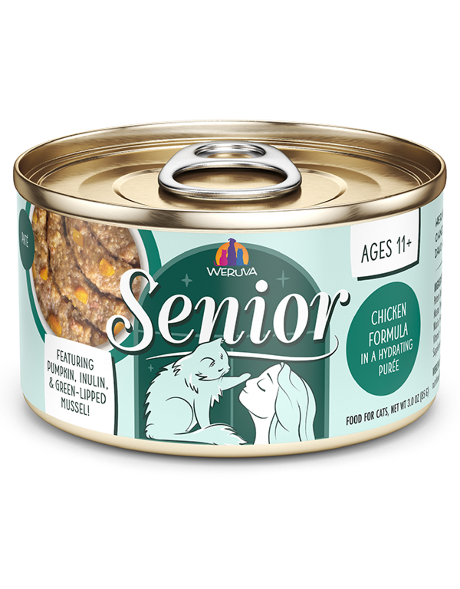 Weruva Cat Senior Chicken Formula in a Hydrating Puree 30oz